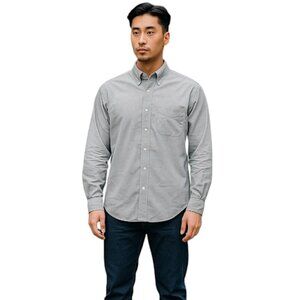 Club Room Dress Shirt Men Large Light Blue Easy Care Button Up Long Sleeve